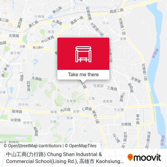 中山工商(力行路) Chung Shan Industrial & Commercial School(Lising Rd.)地圖