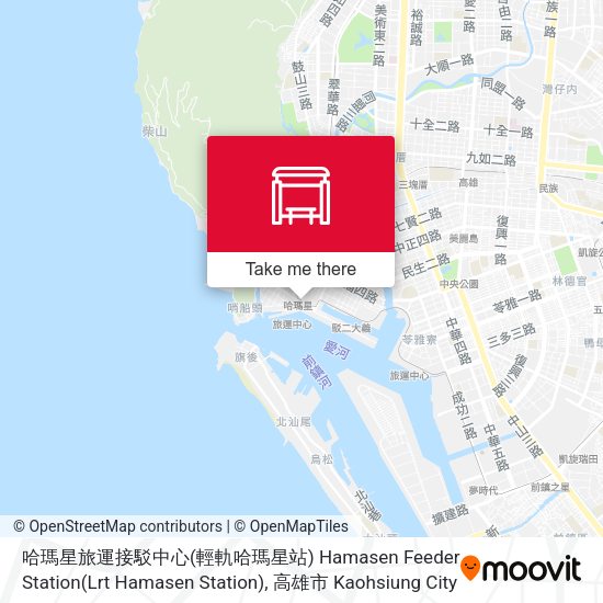 哈瑪星旅運接駁中心(輕軌哈瑪星站) Hamasen Feeder Station(Lrt Hamasen Station)地圖