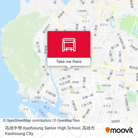 高雄中學 Kaohsiung Senior High School map