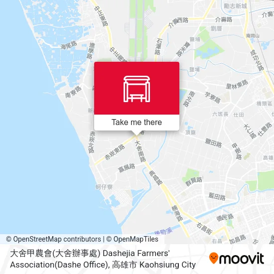 大舍甲農會(大舍辦事處) Dashejia Farmers' Association(Dashe Office) map