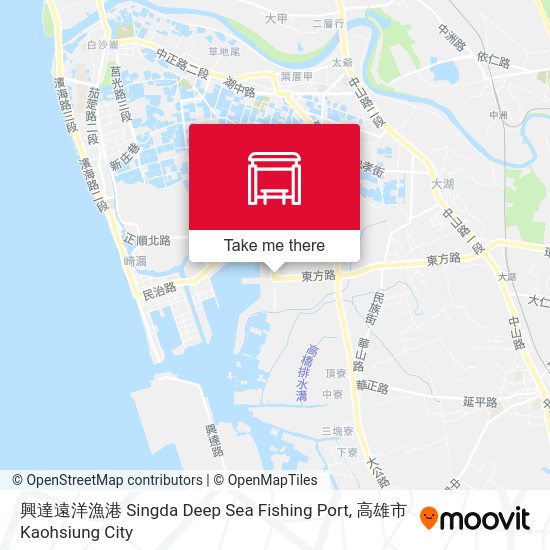 興達遠洋漁港 Singda Deep Sea Fishing Port map