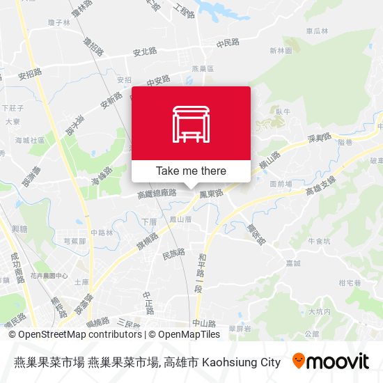 燕巢果菜市場 燕巢果菜市場 map