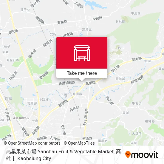 燕巢果菜市場 Yanchau Fruit & Vegetable Market map