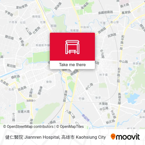 健仁醫院 Jiannren Hospital地圖