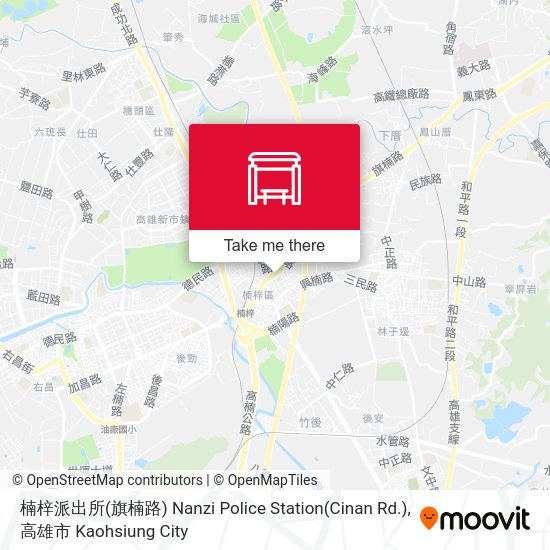 楠梓派出所(旗楠路) Nanzi Police Station(Cinan Rd.)地圖