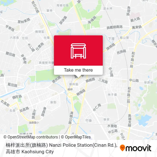 楠梓派出所(旗楠路) Nanzi Police Station(Cinan Rd.)地圖