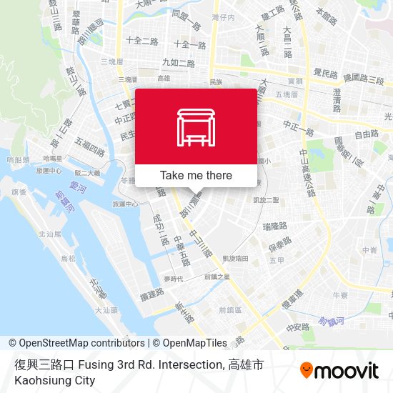 復興三路口 Fusing 3rd Rd. Intersection map