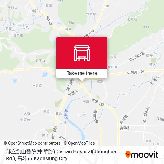 部立旗山醫院(中華路) Cishan Hospital(Jhonghua Rd.) map