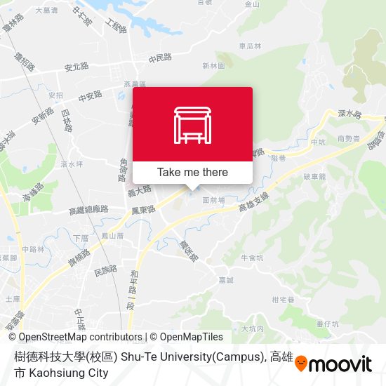 樹德科技大學(校區) Shu-Te University(Campus) map