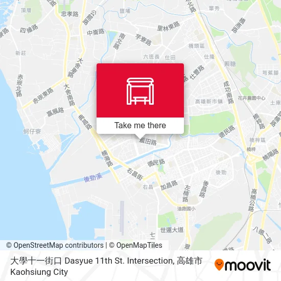 大學十一街口 Dasyue 11th St. Intersection map