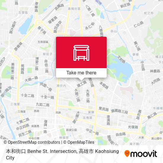 本和街口 Benhe St. Intersection map