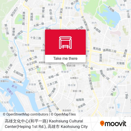 高雄文化中心(和平一路) Kaohsiung Cultural Center(Heping 1st Rd.) map