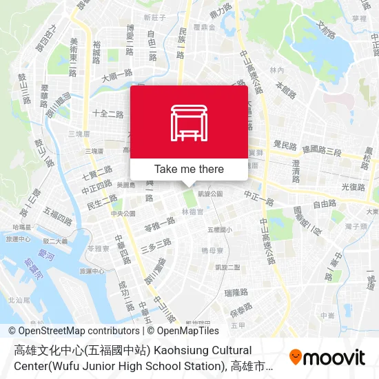高雄文化中心(五福國中站) Kaohsiung Cultural Center(Wufu Junior High School Station)地圖