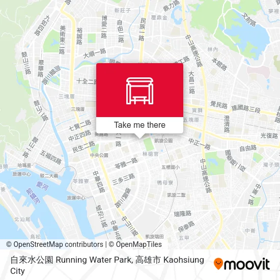 自來水公園 Running Water Park地圖