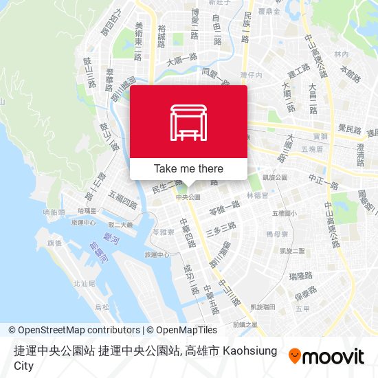 捷運中央公園站 捷運中央公園站 map