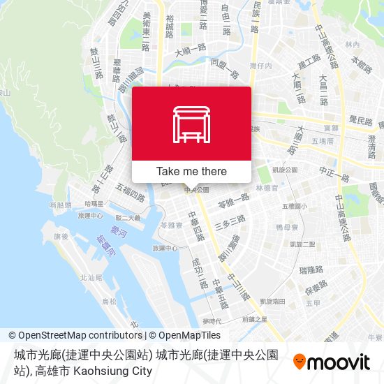 城市光廊(捷運中央公園站) 城市光廊(捷運中央公園站) map