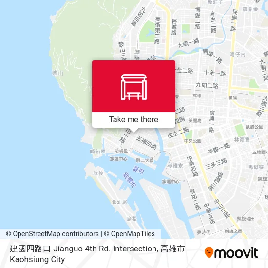 建國四路口 Jianguo 4th Rd. Intersection map