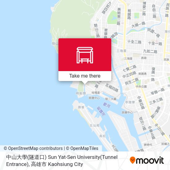 中山大學(隧道口) Sun Yat-Sen University(Tunnel Entrance) map