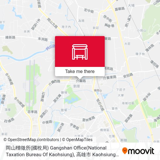 岡山稽徵所(國稅局) Gangshan Office(National Taxation Bureau Of Kaohsiung) map