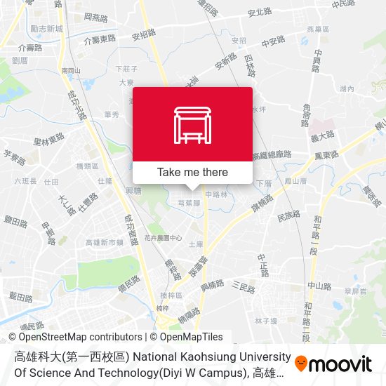 高雄科大(第一西校區) National Kaohsiung University Of Science And Technology(Diyi W Campus) map
