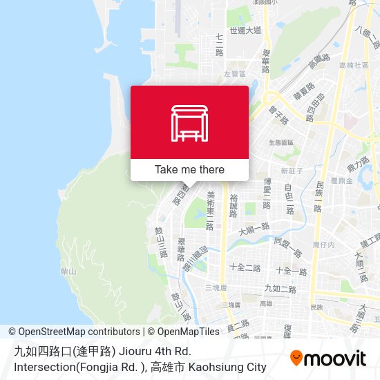 九如四路口(逢甲路) Jiouru 4th Rd. Intersection(Fongjia Rd. )地圖
