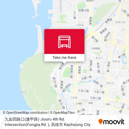 九如四路口(逢甲路) Jiouru 4th Rd. Intersection(Fongjia Rd. )地圖