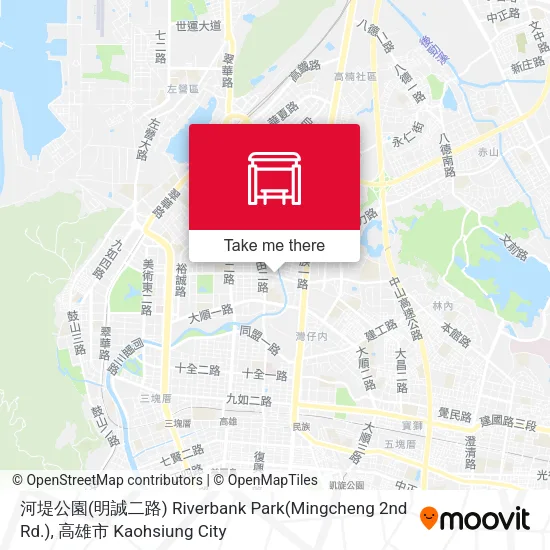 河堤公園(明誠二路) Riverbank Park(Mingcheng 2nd Rd.)地圖
