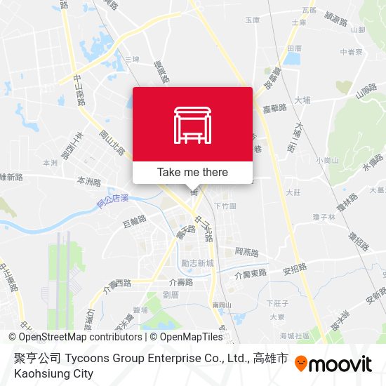 聚亨公司 Tycoons Group Enterprise Co., Ltd.地圖