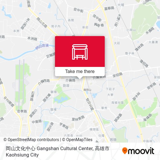 岡山文化中心 Gangshan Cultural Center地圖