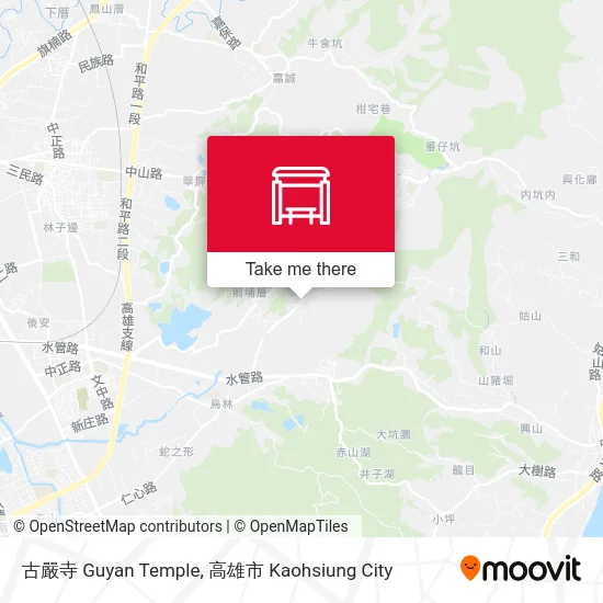 古嚴寺 Guyan Temple map