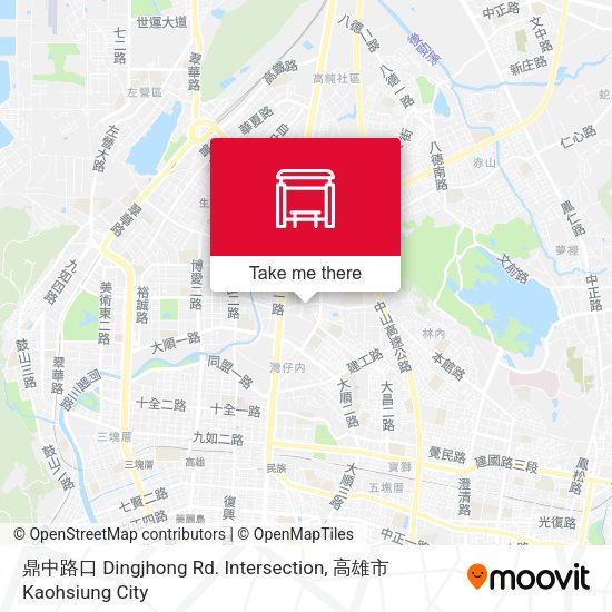 鼎中路口 Dingjhong Rd. Intersection地圖