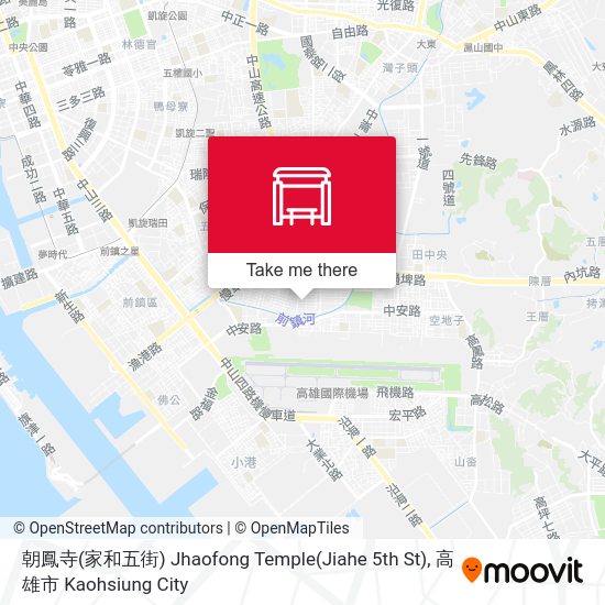 朝鳳寺(家和五街) Jhaofong Temple(Jiahe 5th St) map