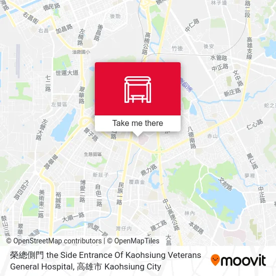 榮總側門 the Side Entrance Of Kaohsiung Veterans General Hospital地圖