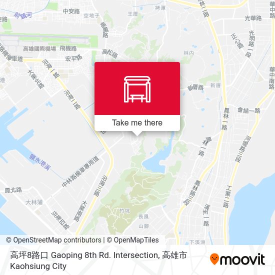 高坪8路口 Gaoping 8th Rd. Intersection map