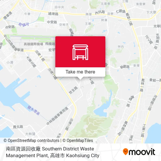 南區資源回收廠 Southern District Waste Management Plant map
