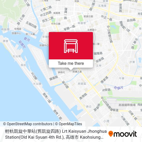 輕軌凱旋中華站(舊凱旋四路) Lrt Kaisyuan Jhonghua Station(Old Kai Syuan 4th Rd.)地圖