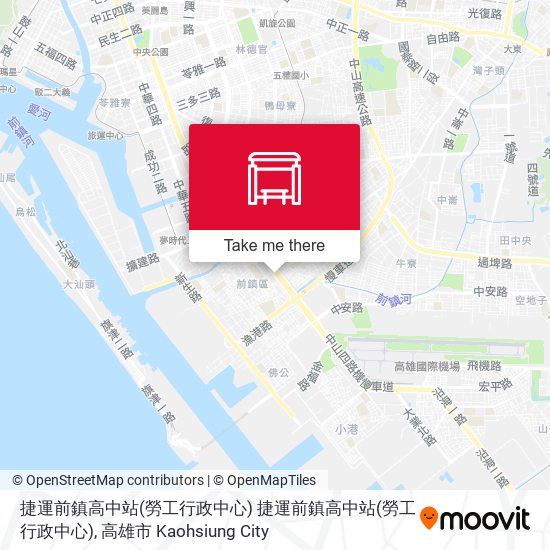 捷運前鎮高中站(勞工行政中心) 捷運前鎮高中站(勞工行政中心)地圖