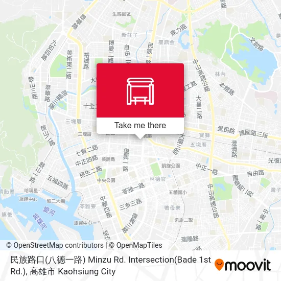 民族路口(八德一路) Minzu Rd. Intersection(Bade 1st Rd.)地圖