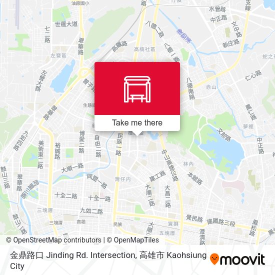金鼎路口 Jinding Rd. Intersection map