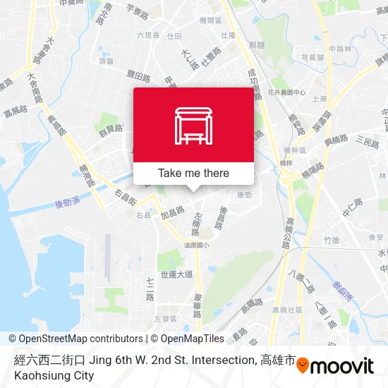 經六西二街口 Jing 6th W. 2nd St. Intersection地圖