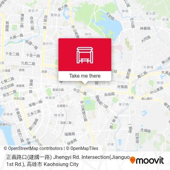正義路口(建國一路) Jhengyi Rd. Intersection(Jianguo 1st Rd.) map
