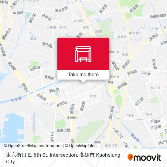 東六街口 E. 6th St. Intersection map