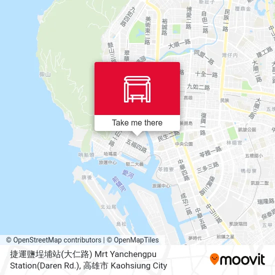捷運鹽埕埔站(大仁路) Mrt Yanchengpu Station(Daren Rd.) map