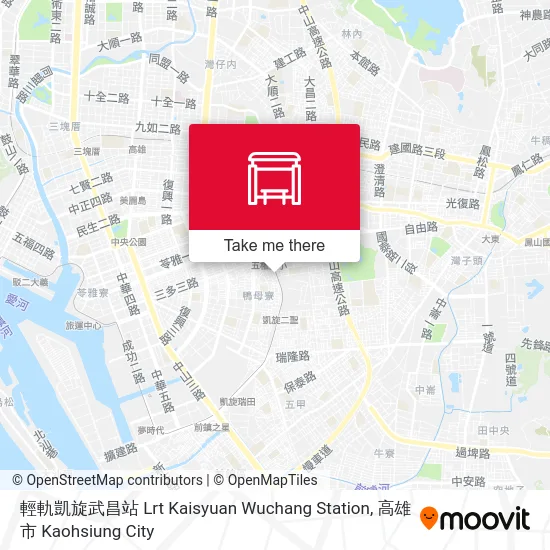輕軌凱旋武昌站 Lrt Kaisyuan Wuchang Station地圖