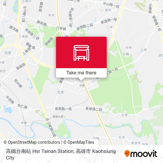 高鐵台南站 Hsr Tainan Station map