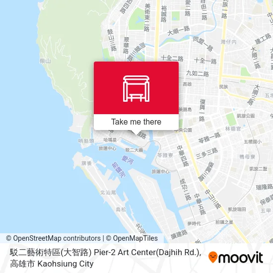 駁二藝術特區(大智路) Pier-2 Art Center(Dajhih Rd.)地圖
