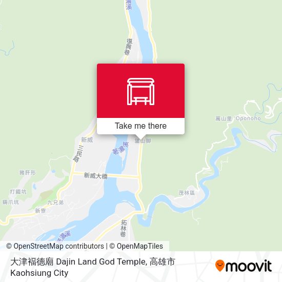大津褔德廟 Dajin Land God Temple地圖