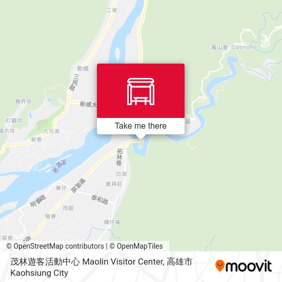 茂林遊客活動中心 Maolin Visitor Center map