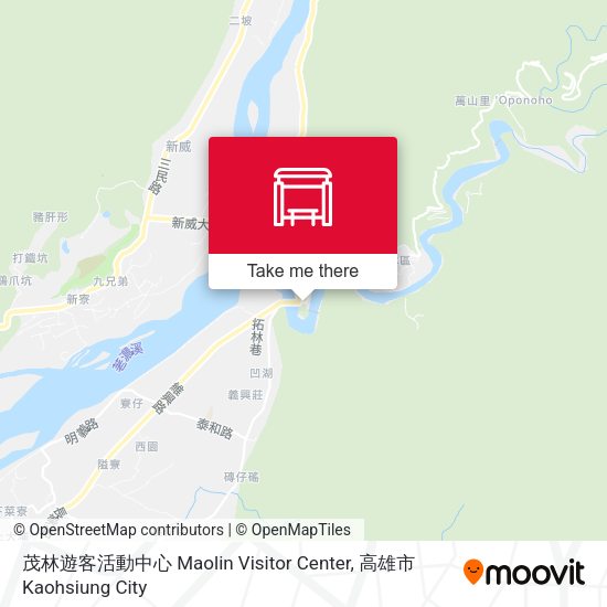 茂林遊客活動中心 Maolin Visitor Center map