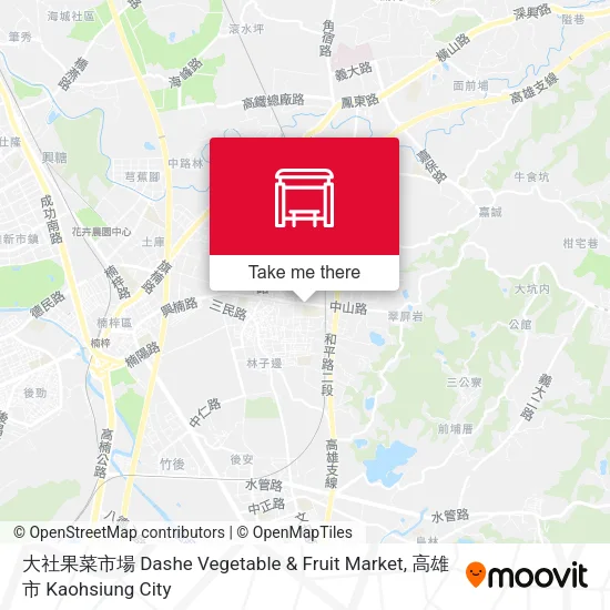 大社果菜市場 Dashe Vegetable & Fruit Market地圖